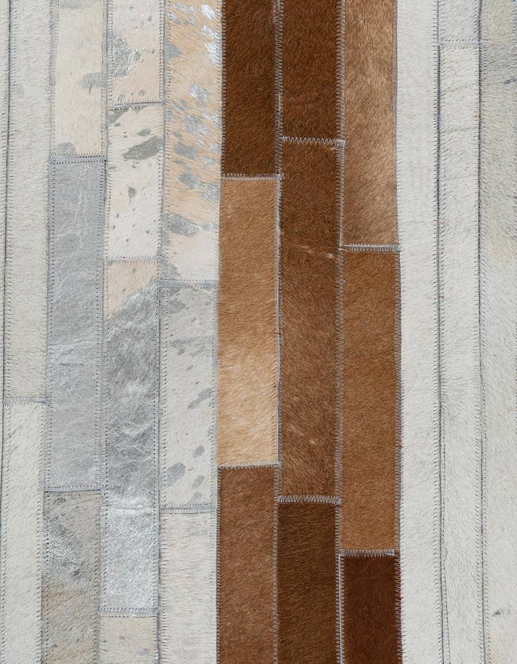 Detail image of  5' x 7' 9 Cowhide Leather Rug