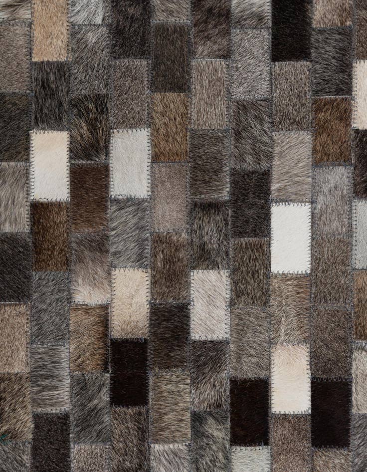 Detail image of  5' x 8' Cowhide Leather Rug