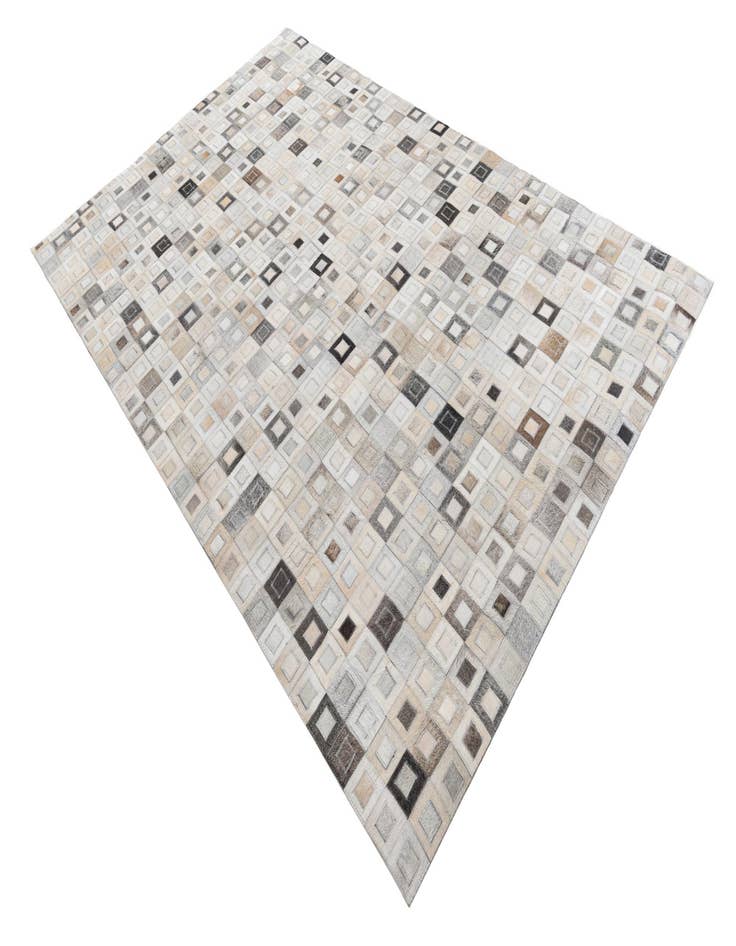 Detail image of  5' 2 x 8' Cowhide Leather Rug