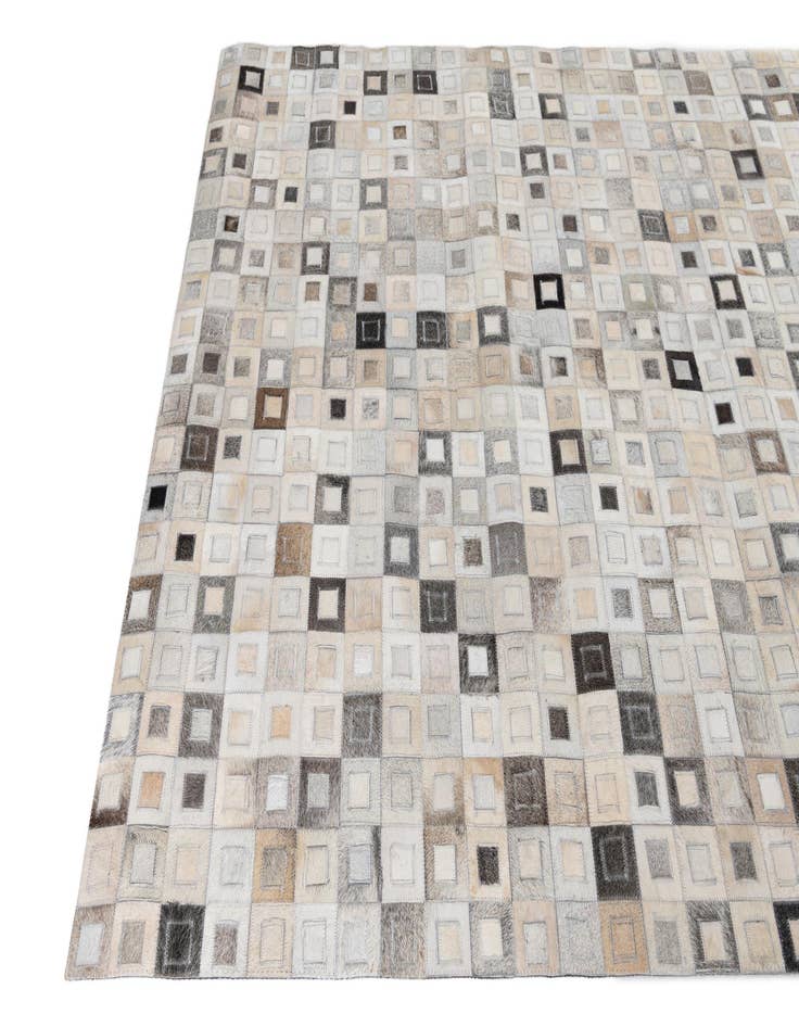 Detail image of  5' 2 x 8' Cowhide Leather Rug