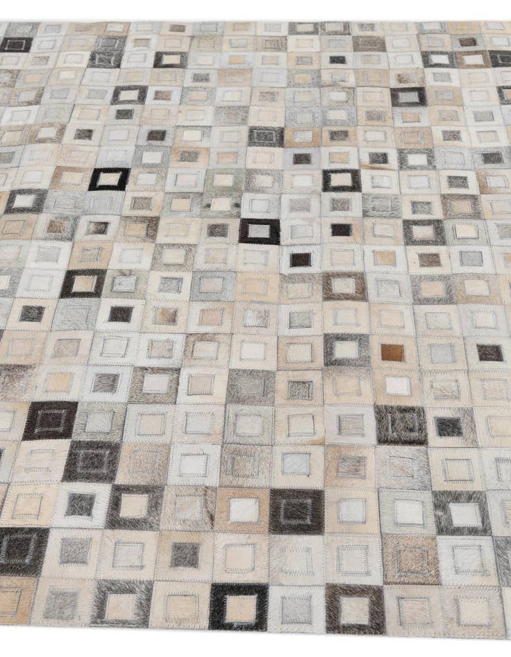 Detail image of  5' 2 x 8' Cowhide Leather Rug