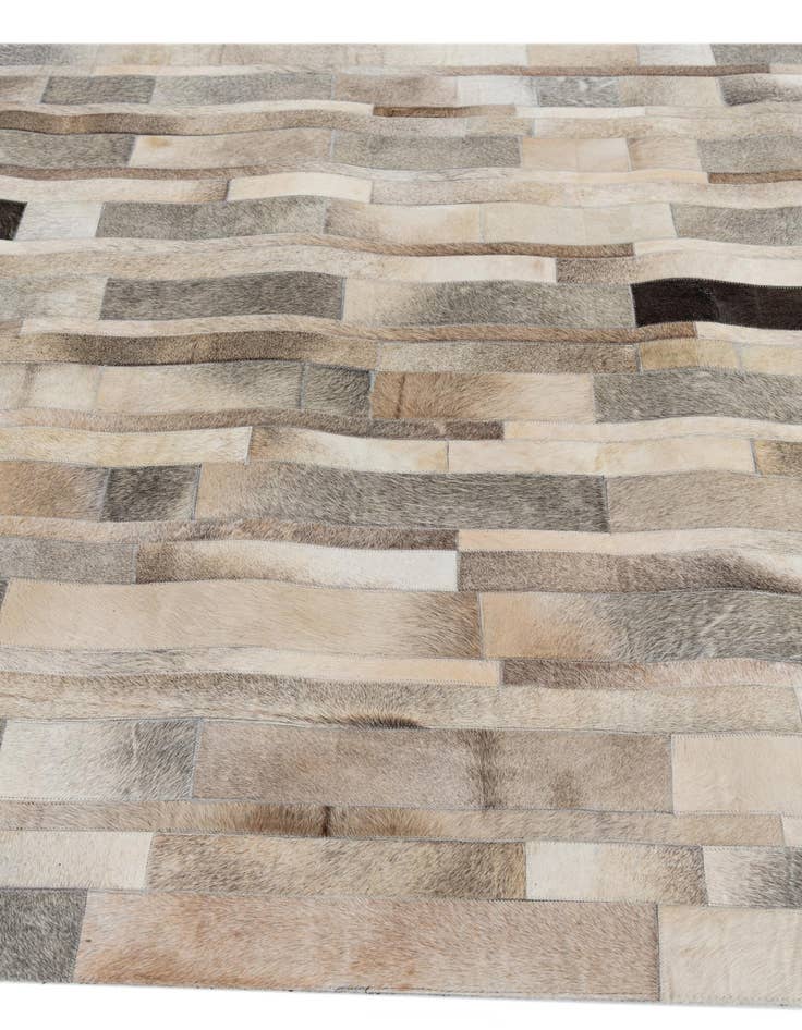 Detail image of  5' 2 x 7' 5 Cowhide Leather Rug