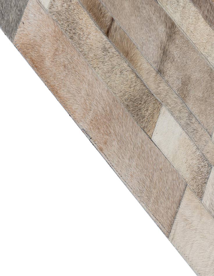 Detail image of  5' 2 x 7' 5 Cowhide Leather Rug