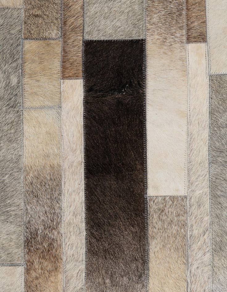 Detail image of  5' 2 x 7' 5 Cowhide Leather Rug