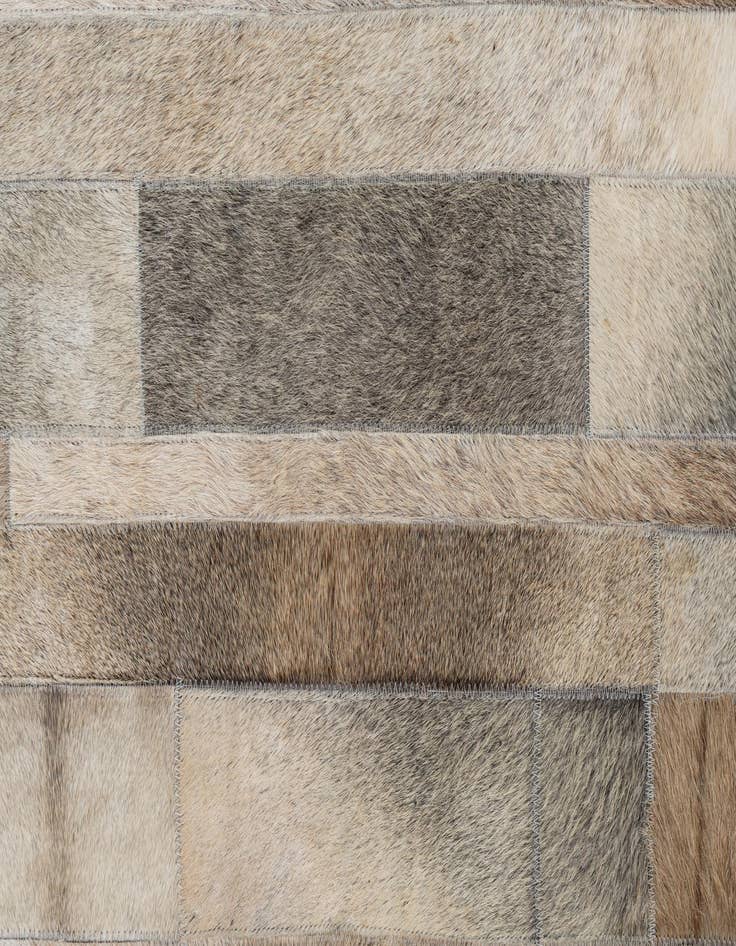 Detail image of  5' 2 x 7' 5 Cowhide Leather Rug