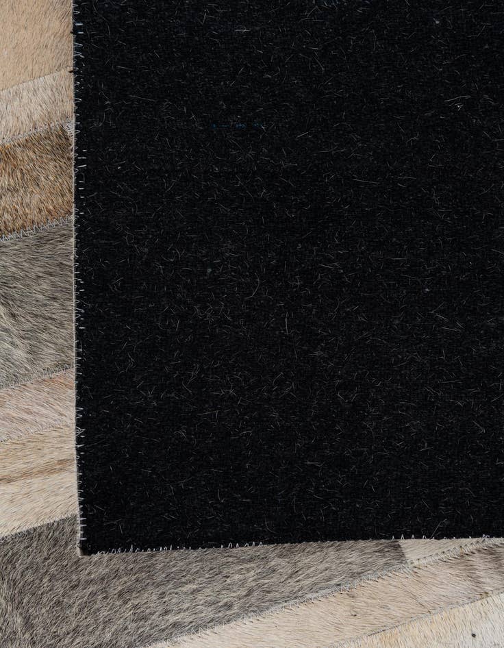 Detail image of  5' 2 x 7' 5 Cowhide Leather Rug