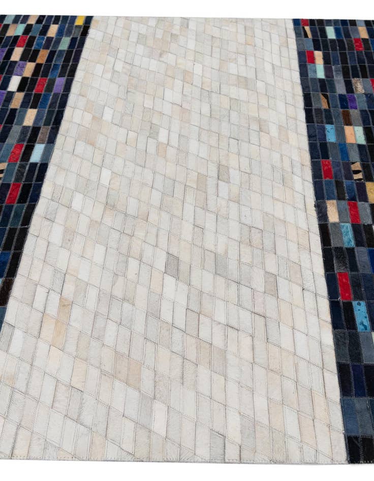 Detail image of  5' 1 x 8' Cowhide Leather Rug