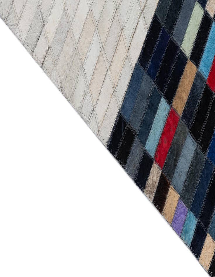 Detail image of  5' 1 x 8' Cowhide Leather Rug