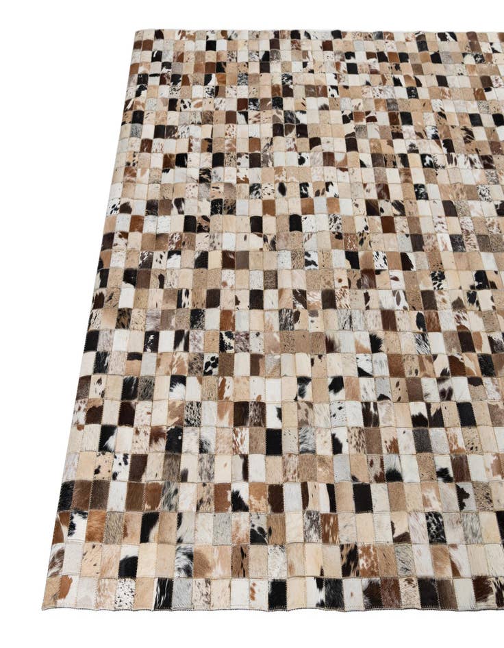 Detail image of  5' x 8' Cowhide Leather Rug
