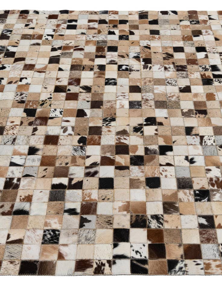 Detail image of  5' x 8' Cowhide Leather Rug