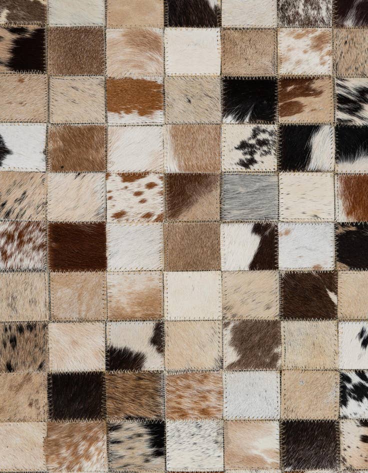Detail image of  5' x 8' Cowhide Leather Rug