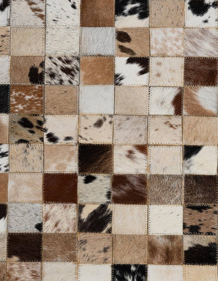 Detail image of  5' x 8' Cowhide Leather Rug