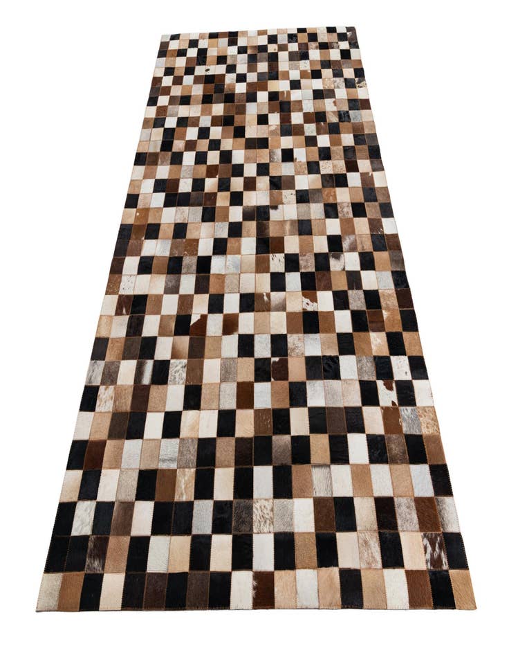 Detail image of  5' x 7' 10 Cowhide Leather Rug