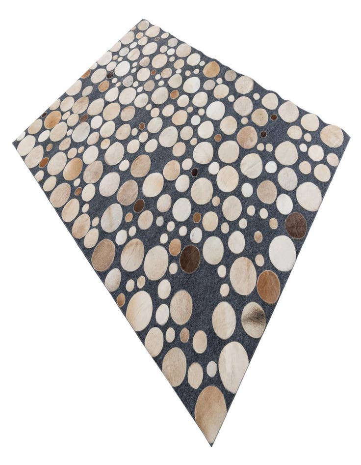 Detail image of  5' 1 x 7' 4 Cowhide Leather Rug