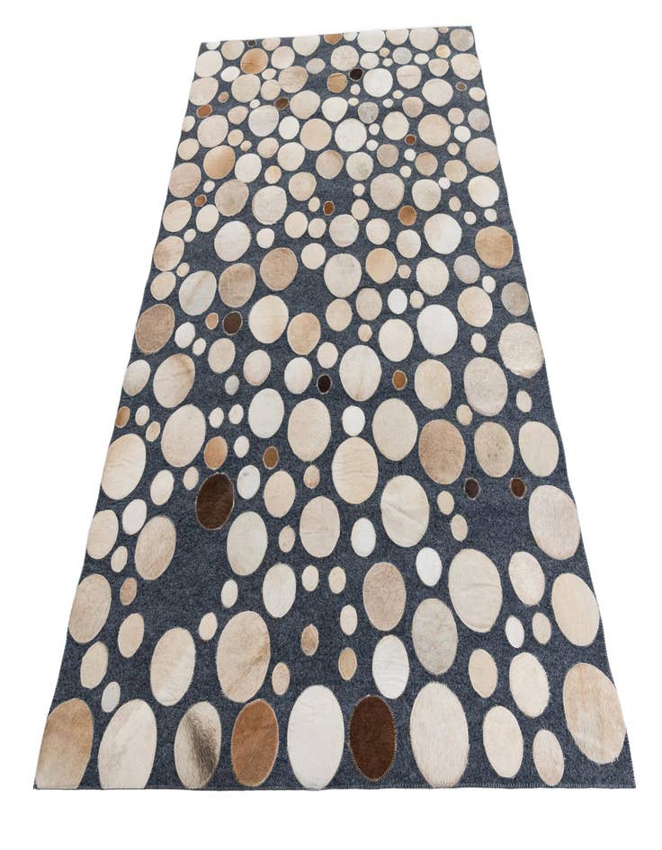 Detail image of  5' 1 x 7' 4 Cowhide Leather Rug