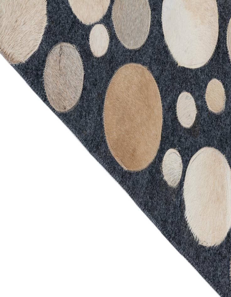 Detail image of  5' 1 x 7' 4 Cowhide Leather Rug