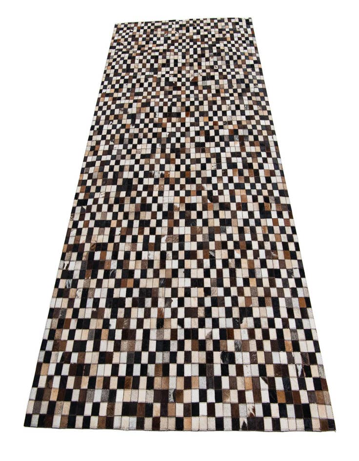 Detail image of  5' 1 x 8' 1 Cowhide Leather Rug