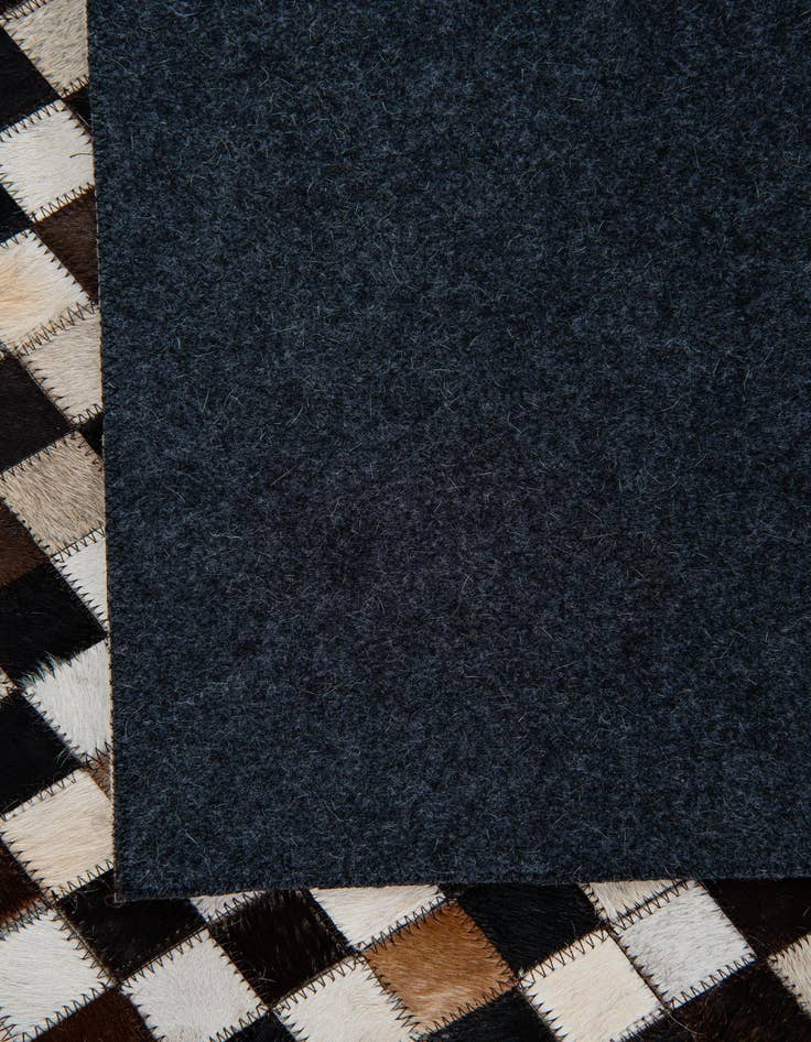 Detail image of  5' 1 x 8' 1 Cowhide Leather Rug