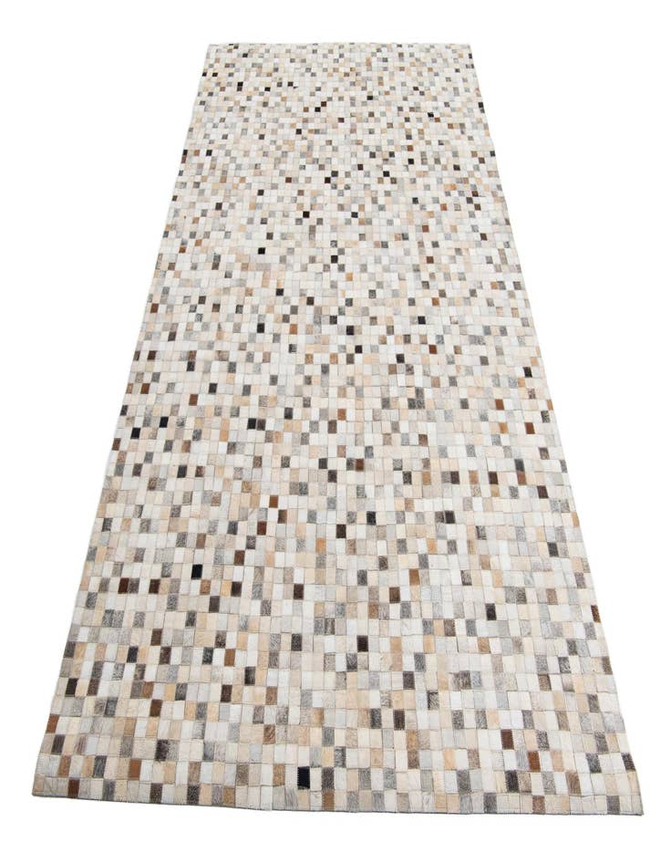 Detail image of  5' 2 x 7' 10 Cowhide Leather Rug