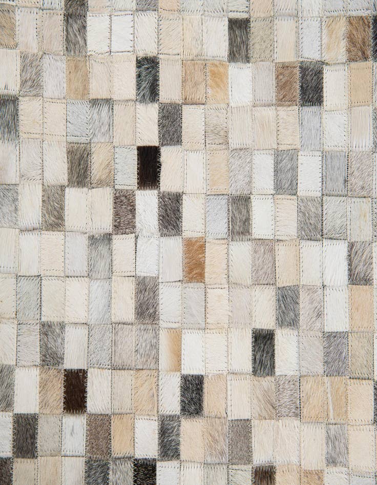 Detail image of  5' 2 x 7' 10 Cowhide Leather Rug