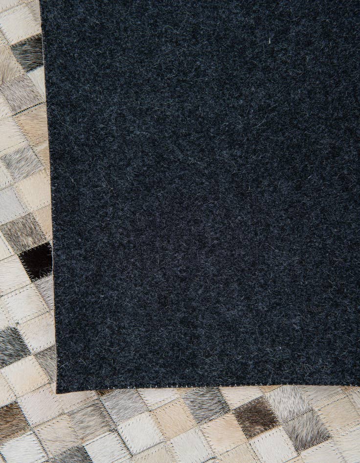 Detail image of  5' 2 x 7' 10 Cowhide Leather Rug