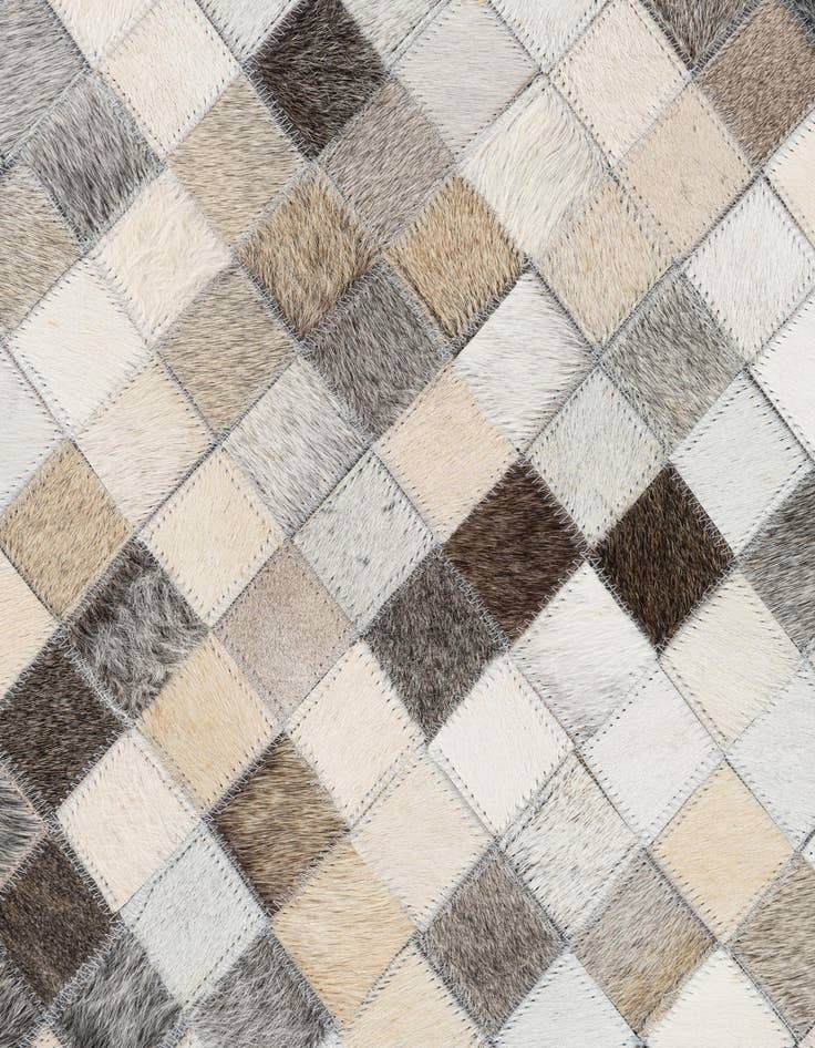 Detail image of  5' x 8' Cowhide Leather Rug