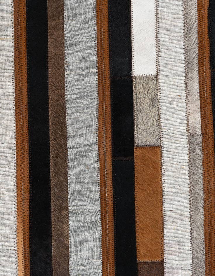 Detail image of  5' x 7' 10 Cowhide Leather Rug