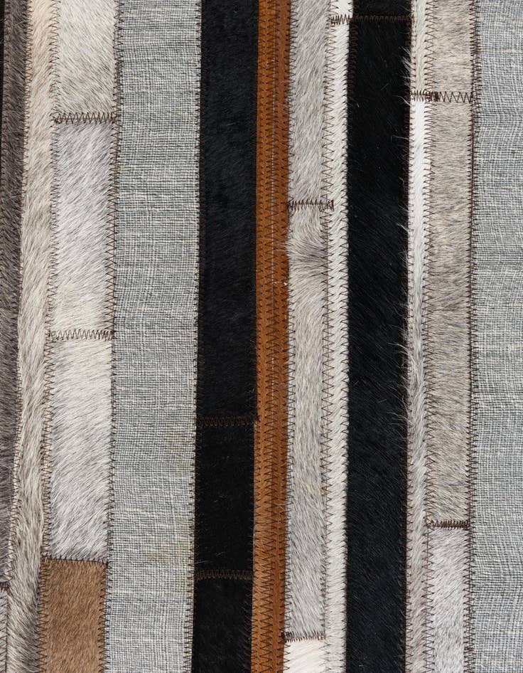 Detail image of  5' x 7' 10 Cowhide Leather Rug