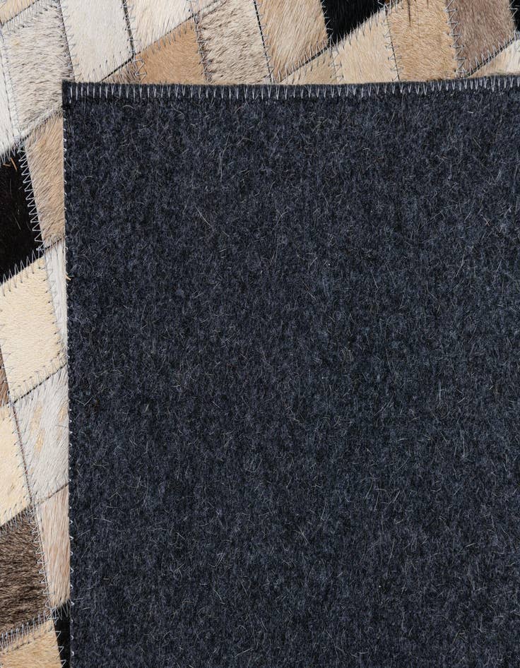 Detail image of  8' 1 x 10' Cowhide Leather Rug