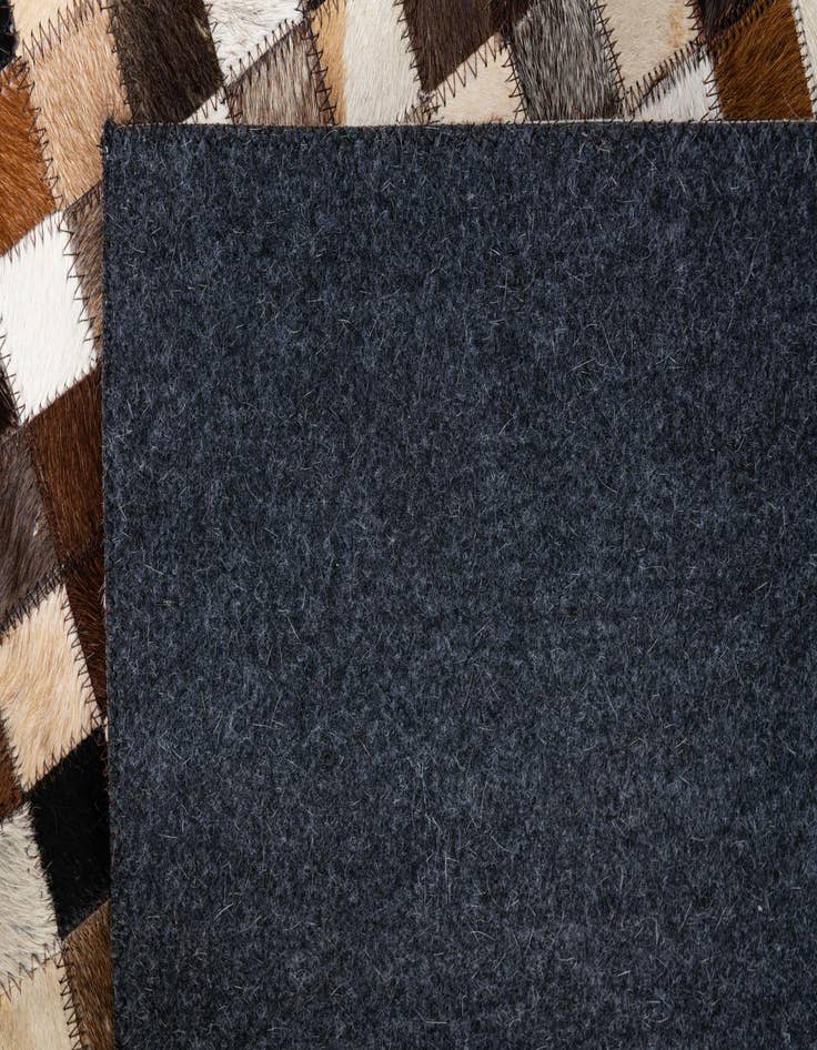 Detail image of  7' 9 x 9' 10 Cowhide Leather Rug