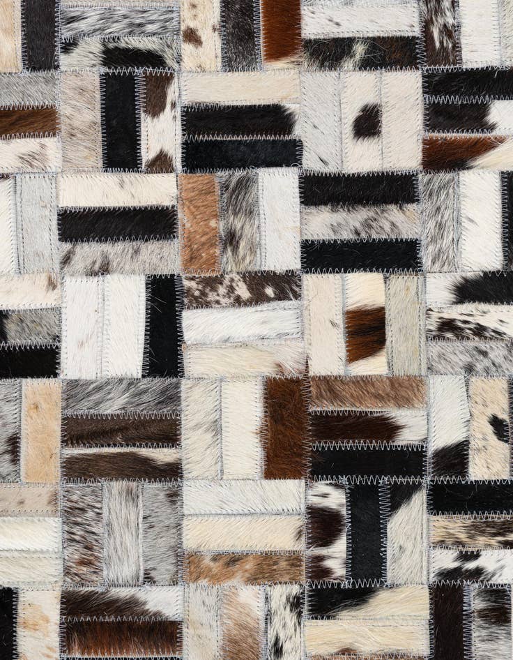 Detail image of  8' 2 x 10' Cowhide Leather Rug