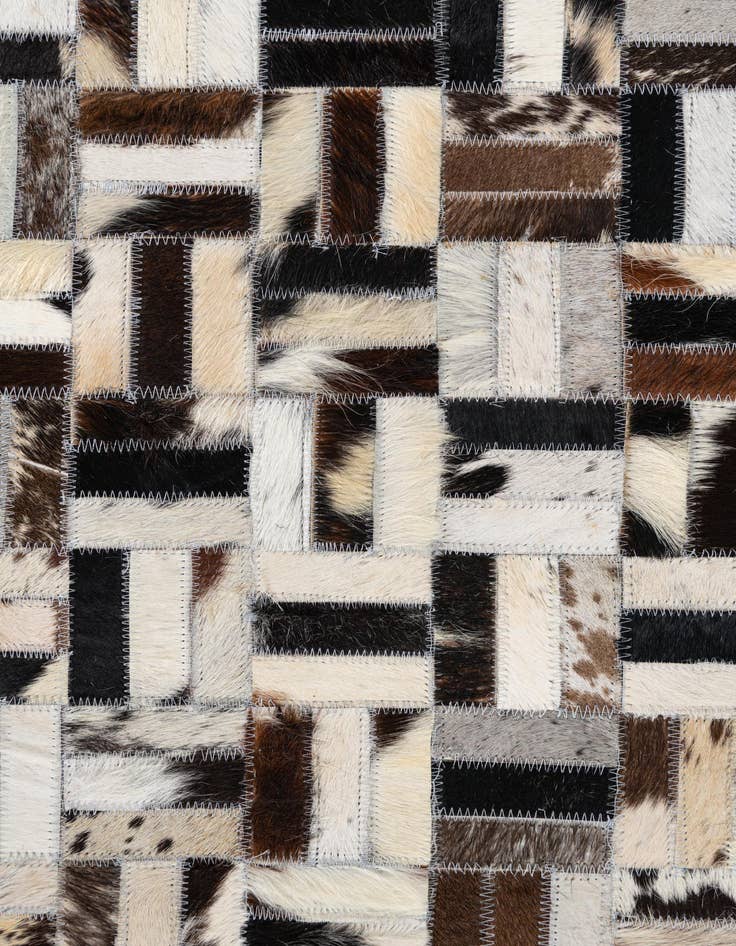 Detail image of  8' 2 x 10' Cowhide Leather Rug