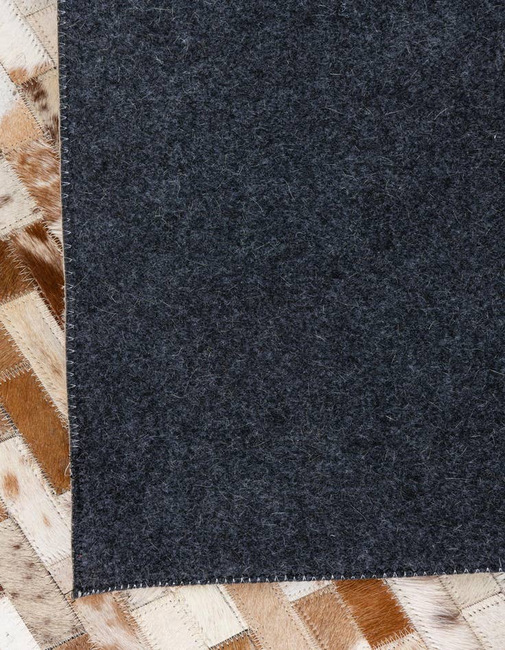 Detail image of  8' 1 x 9' 10 Cowhide Leather Rug