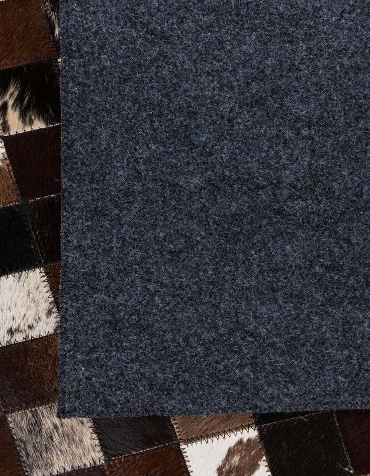 Detail image of  8' 1 x 10' Cowhide Leather Rug