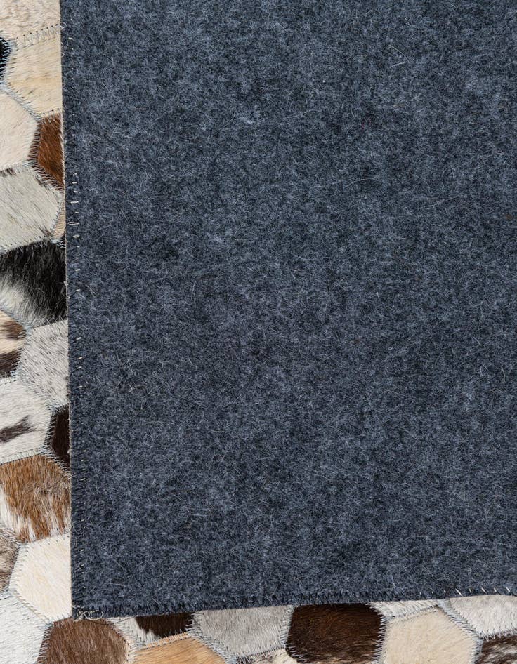 Detail image of  8' 1 x 9' 10 Cowhide Leather Rug