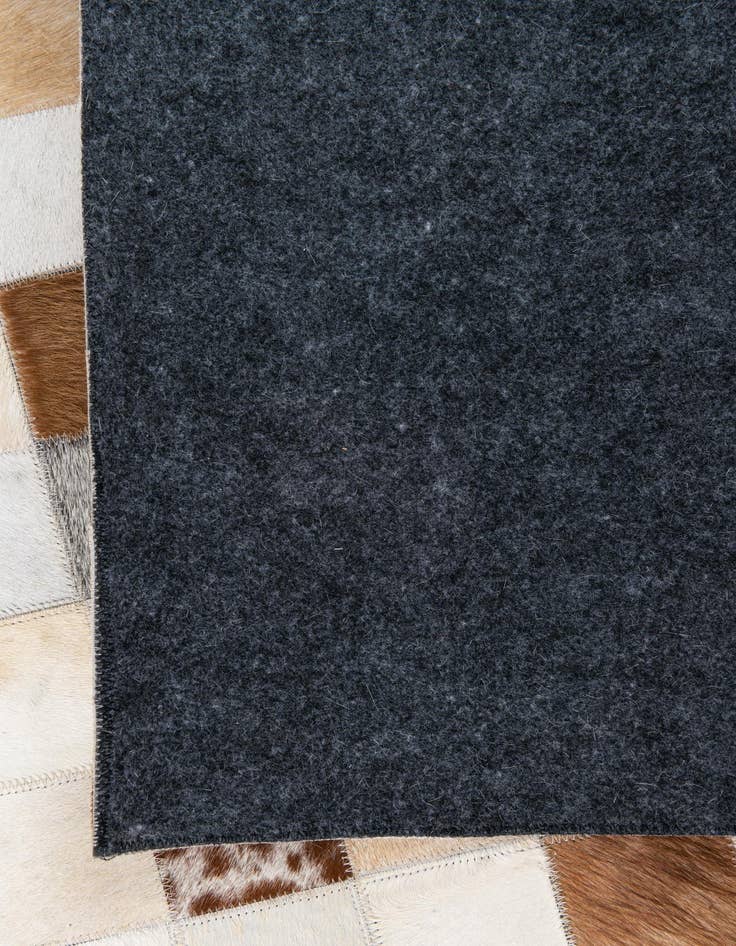 Detail image of  8' 1 x 10' Cowhide Leather Rug