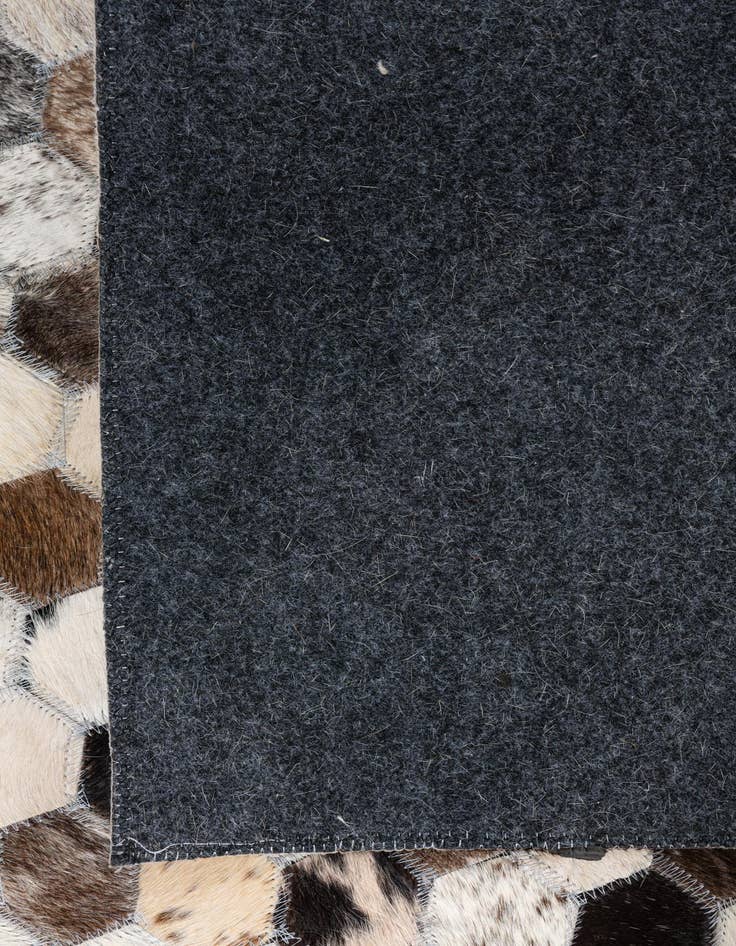 Detail image of  8' x 9' 10 Cowhide Leather Rug