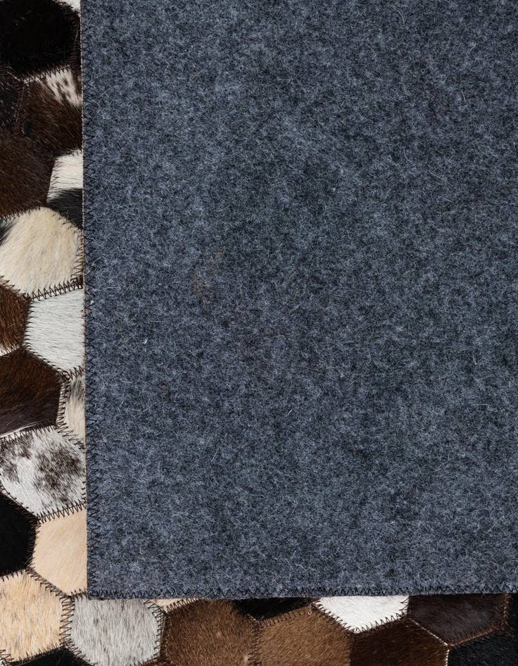 Detail image of  8' x 9' 8 Cowhide Leather Rug