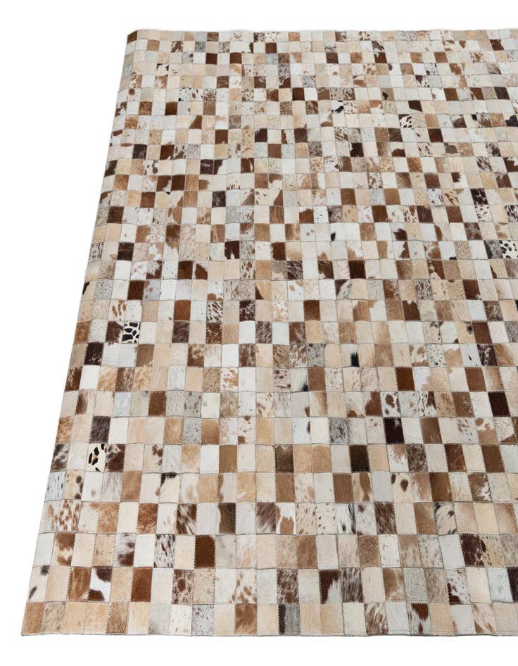 Detail image of  5' x 8' Cowhide Leather Rug