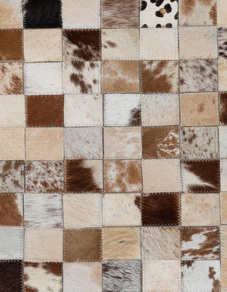 Detail image of  5' x 8' Cowhide Leather Rug