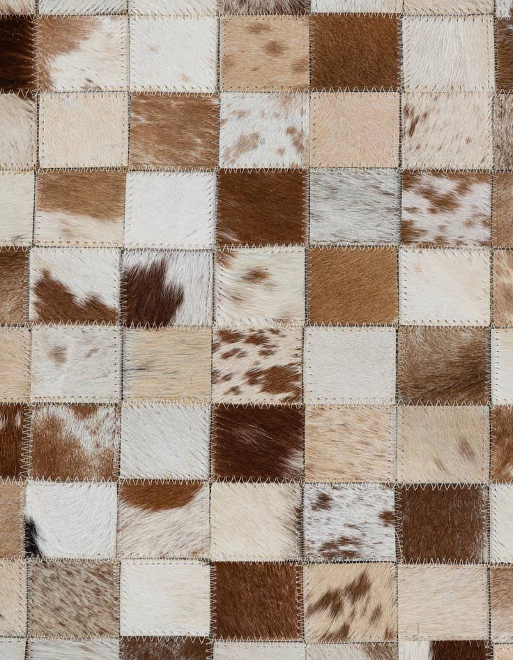 Detail image of  5' x 8' Cowhide Leather Rug