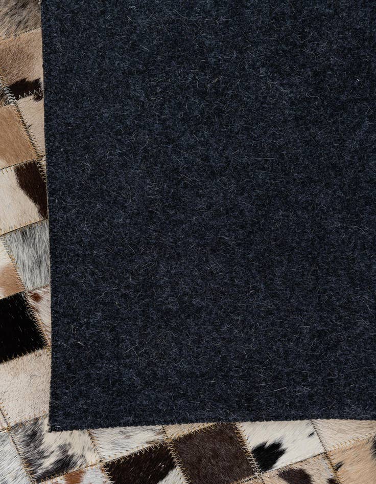 Detail image of  5' x 7' 10 Cowhide Leather Rug