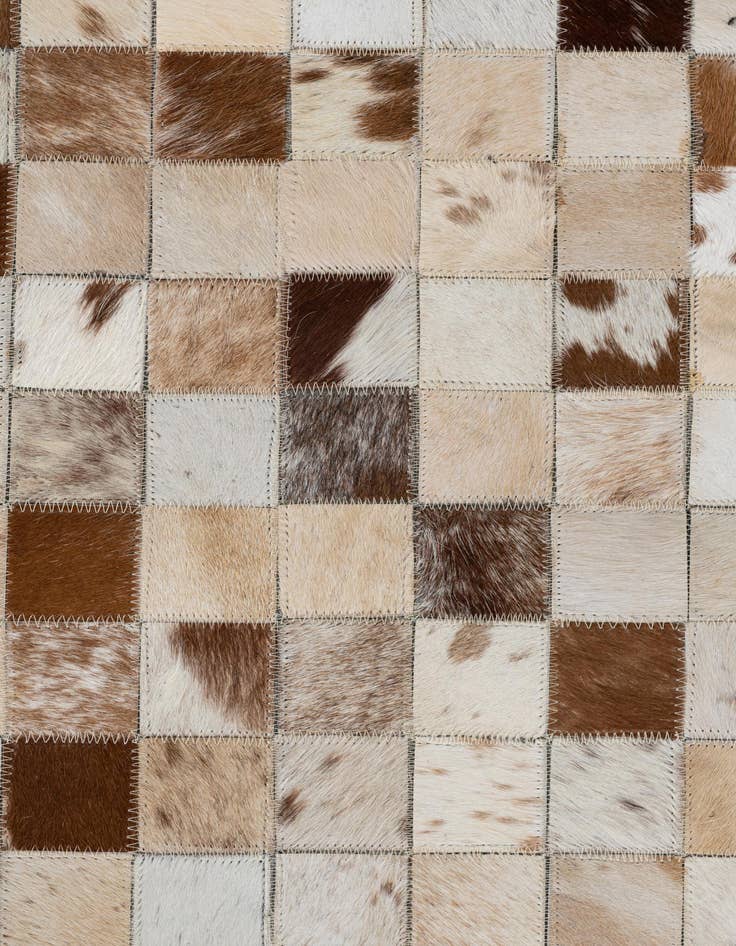 Detail image of  5' x 8' Cowhide Leather Rug