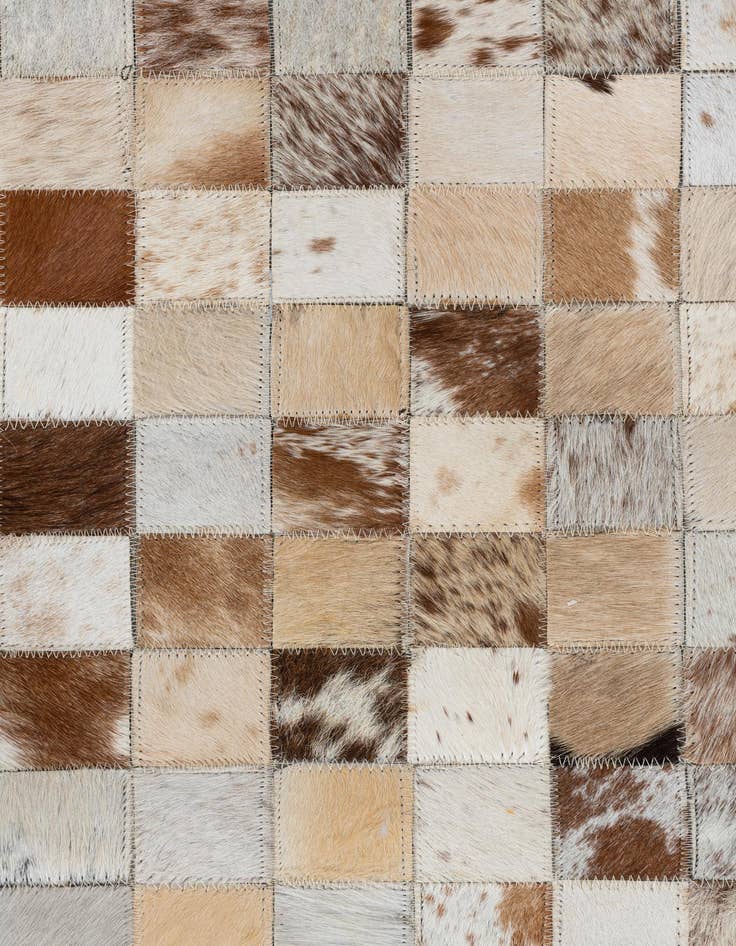 Detail image of  5' x 8' Cowhide Leather Rug