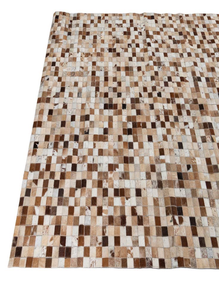 Detail image of  5' x 8' Cowhide Leather Rug