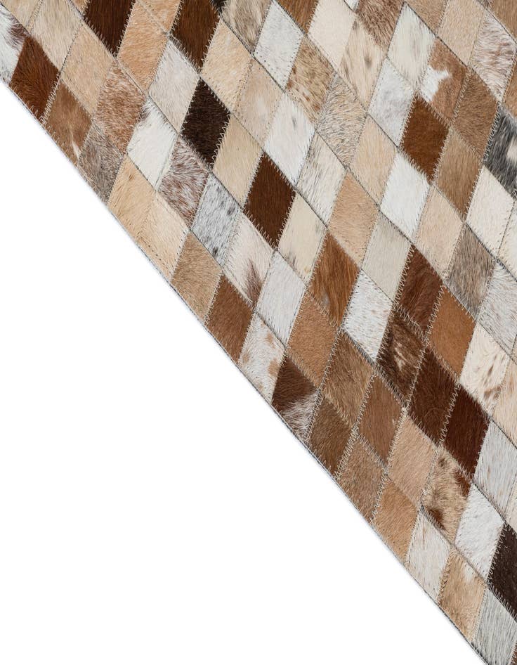 Detail image of  5' x 8' Cowhide Leather Rug