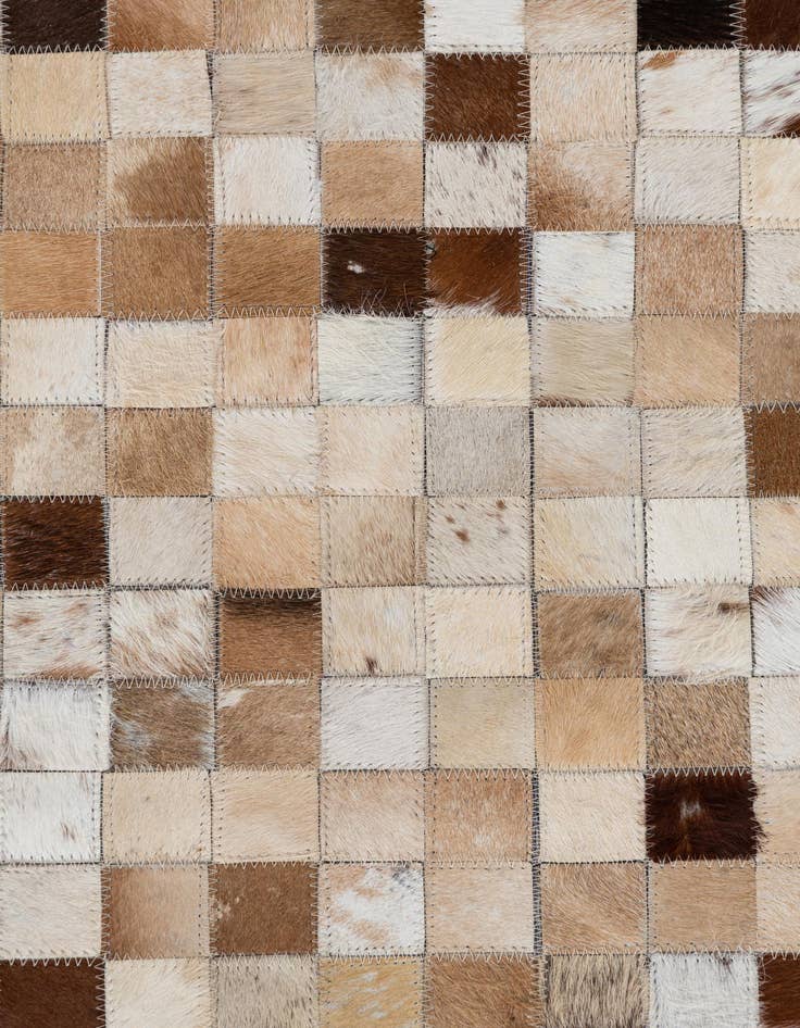 Detail image of  5' x 8' Cowhide Leather Rug
