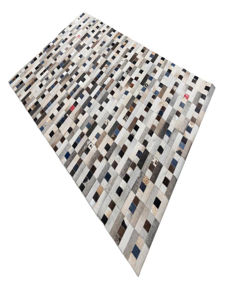 Detail image of  5' x 7' 10 Cowhide Leather Rug