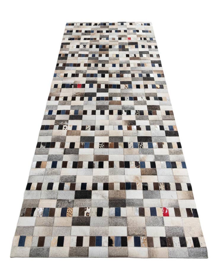 Detail image of  5' x 7' 10 Cowhide Leather Rug