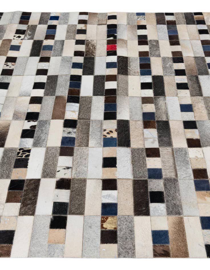 Detail image of  5' x 7' 10 Cowhide Leather Rug